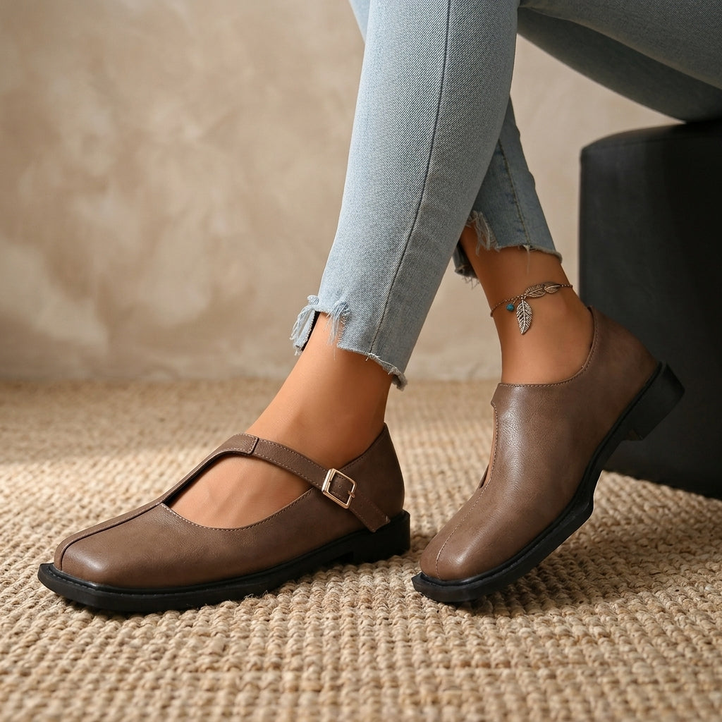 Maura Square Toe Flats