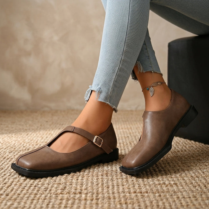 Maura Square Toe Flats