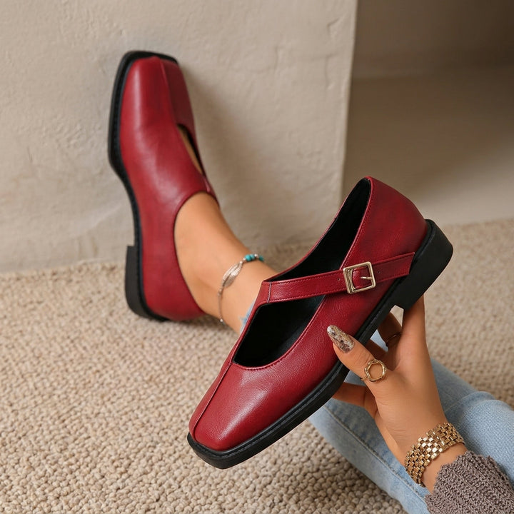 Maura Square Toe Flats