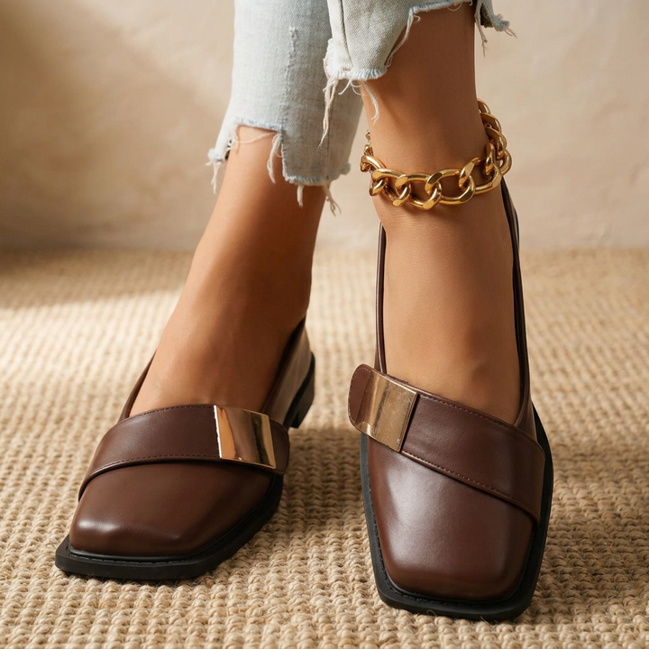 Molly Square Toe Flats