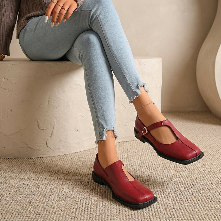 Maura Square Toe Flats