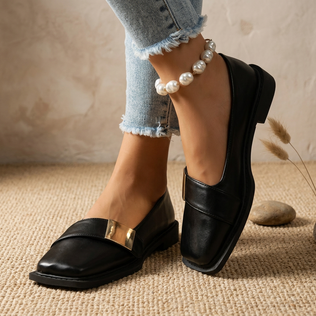 Molly Square Toe Flats