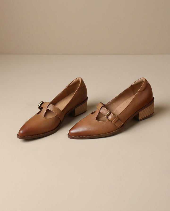 Sienna Leather Heels