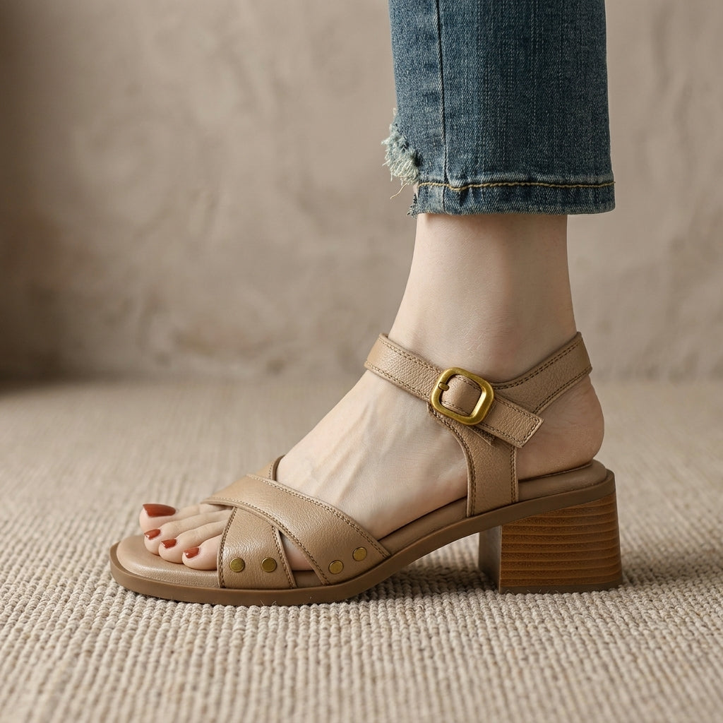 Victoria Block Heel Sandals