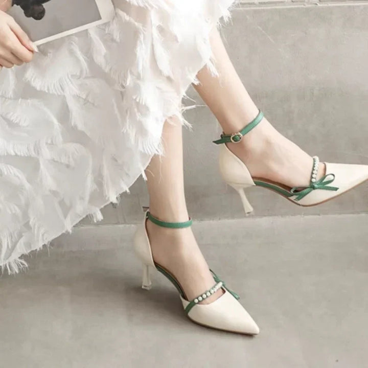 Amelia Pearl Strap Heels