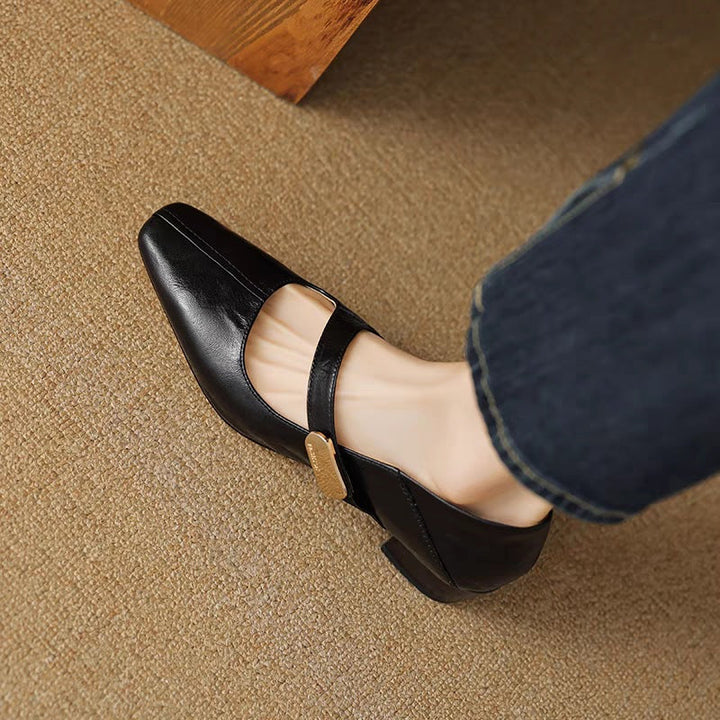 Verona Buckle Heels