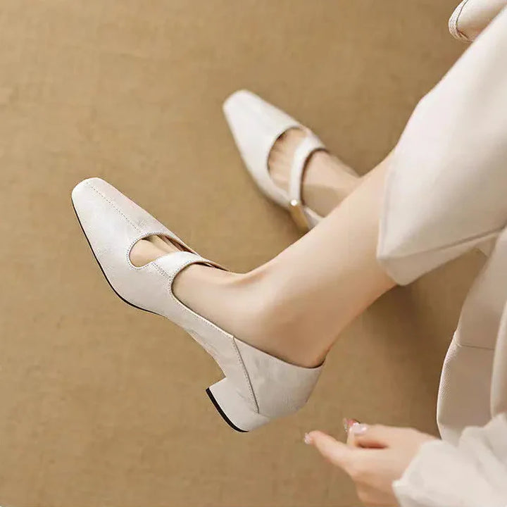 Verona Buckle Heels