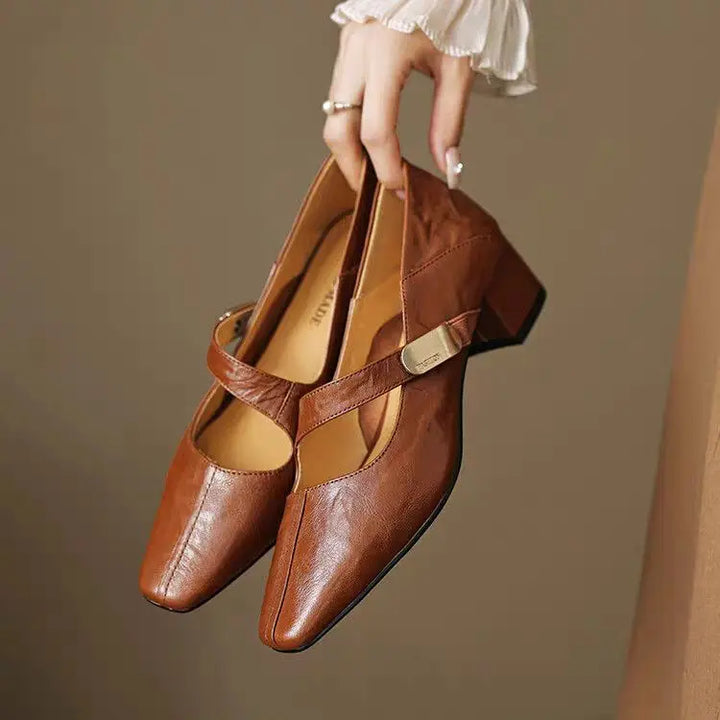 Verona Buckle Heels