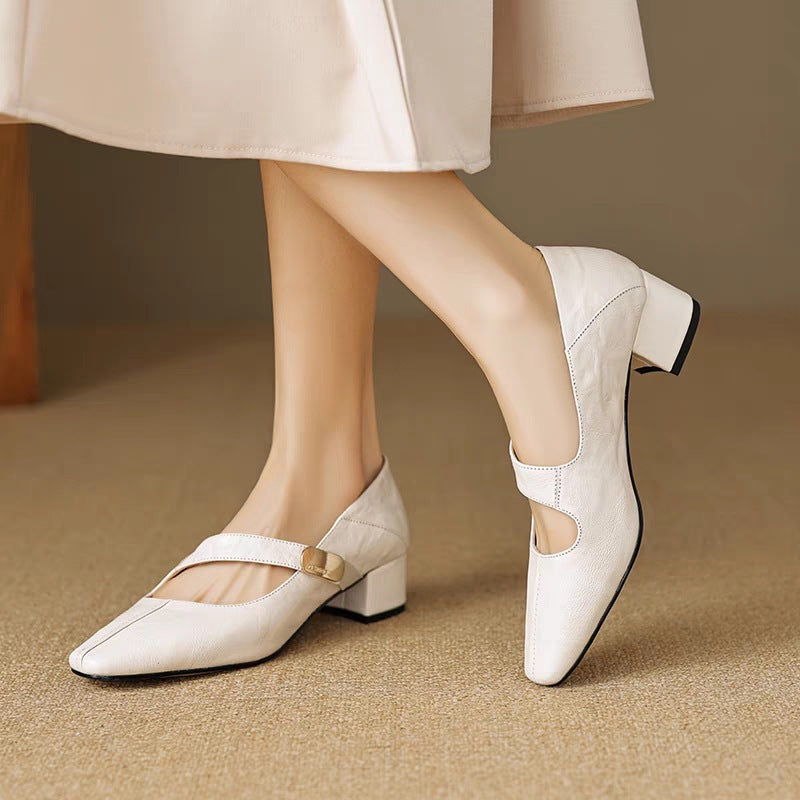 Verona Buckle Heels
