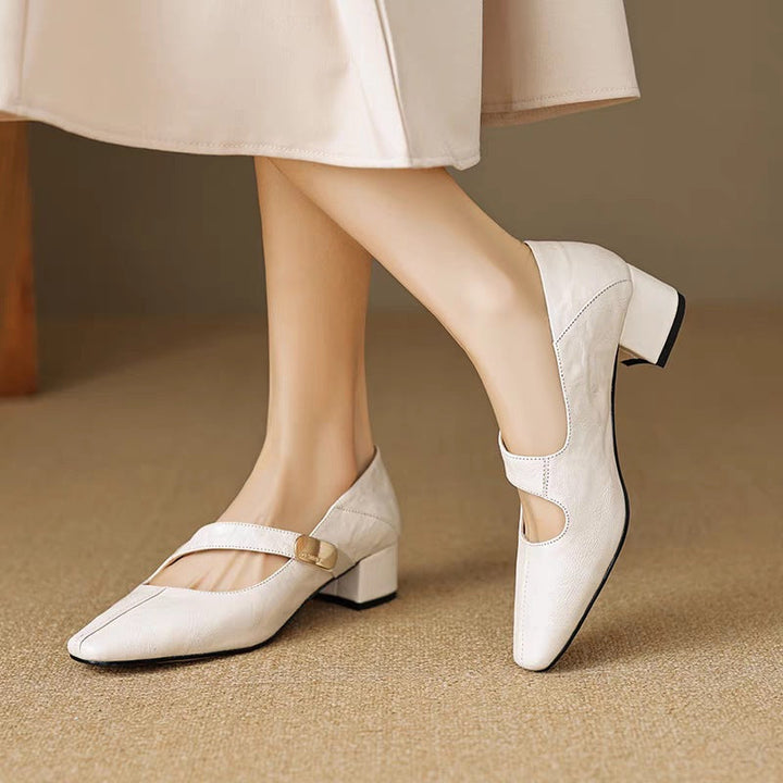 Verona Buckle Heels