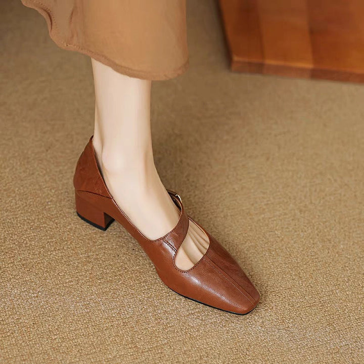 Verona Buckle Heels