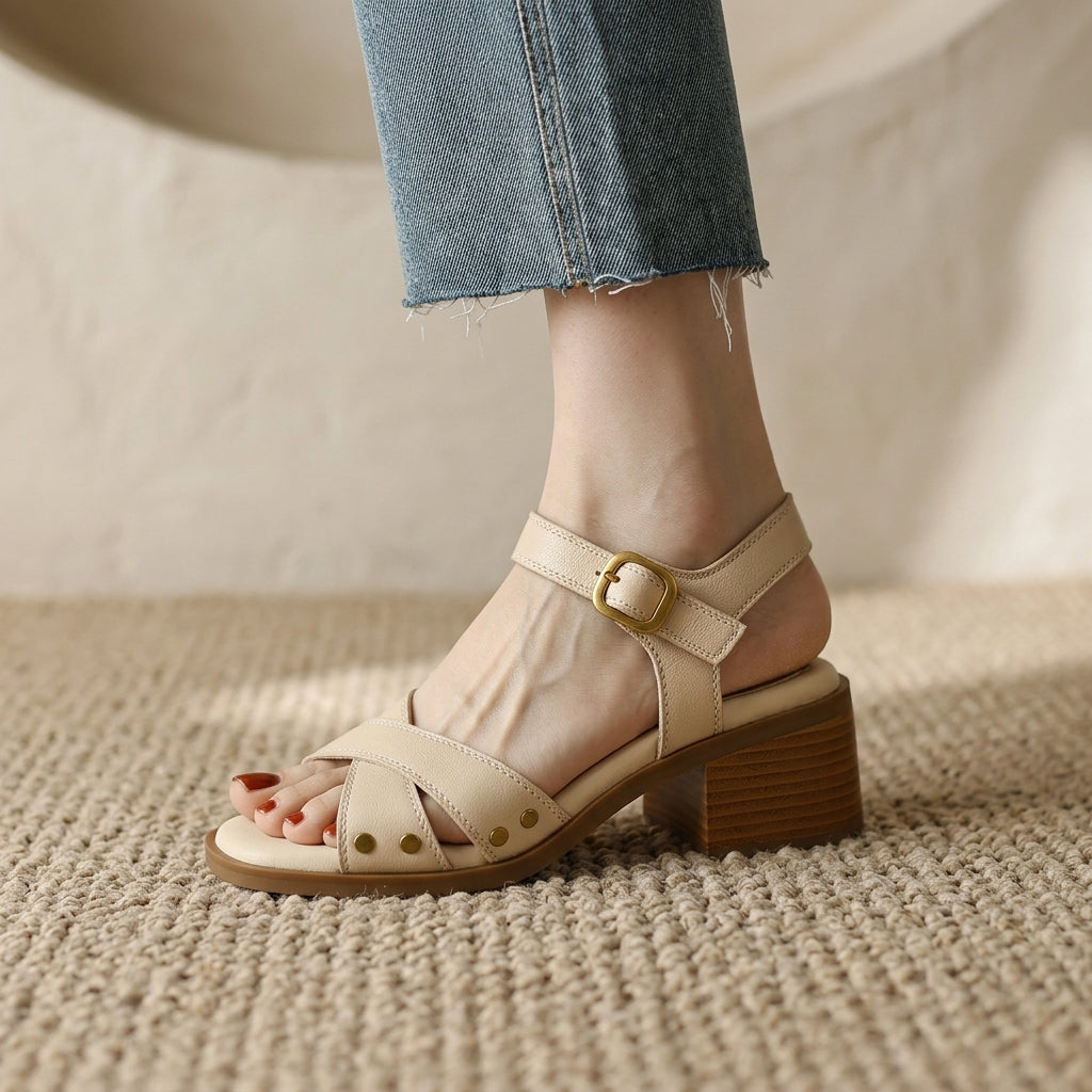 Victoria Block Heel Sandals