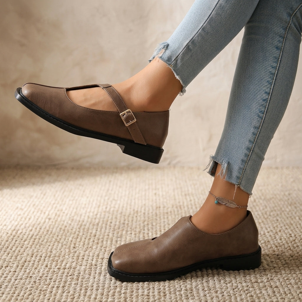 Maura Square Toe Flats