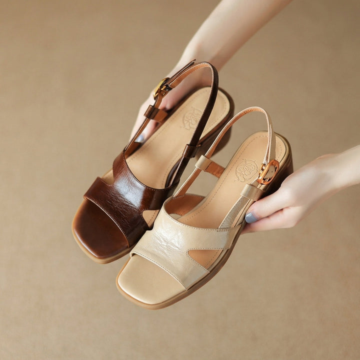 Clara Leather Sandals