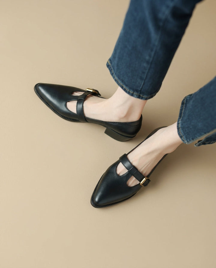 Sienna Leather Heels
