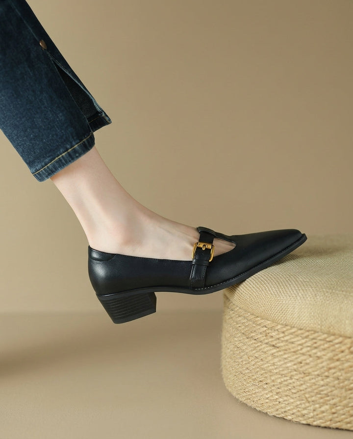 Sienna Leather Heels