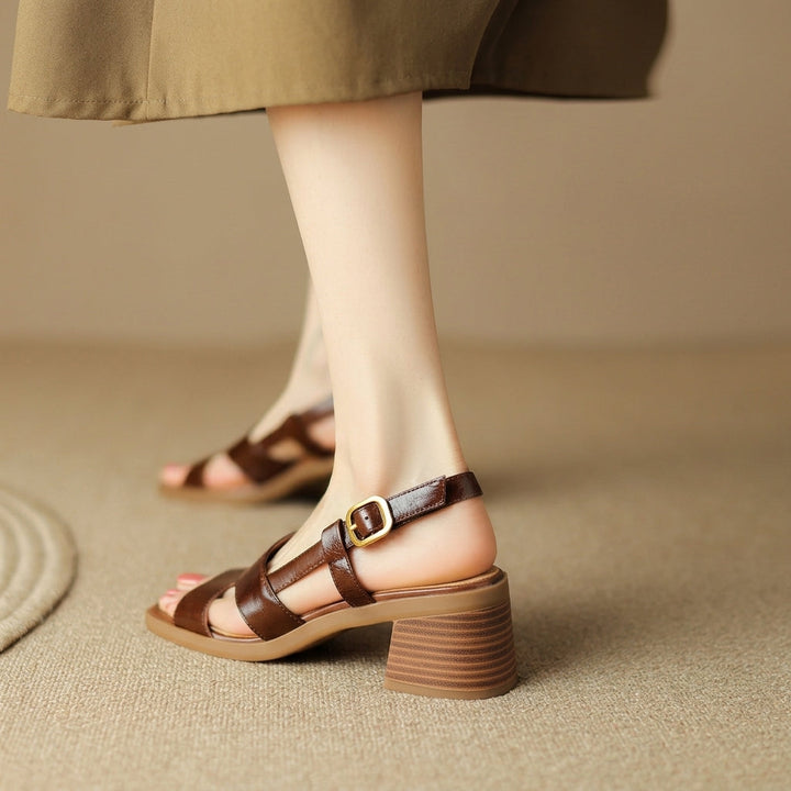 Clara Leather Sandals