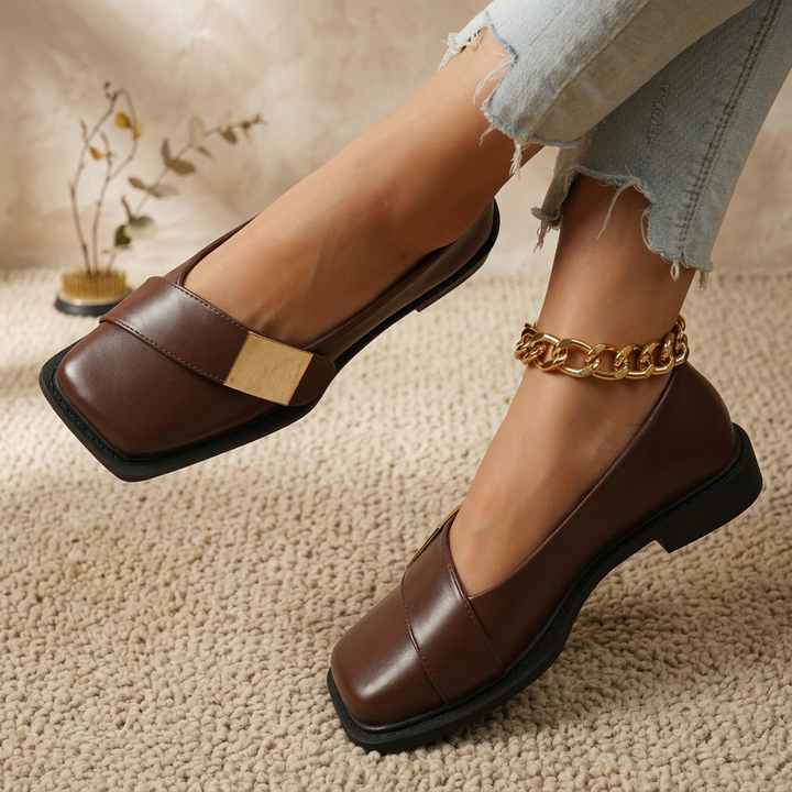 Molly Square Toe Flats